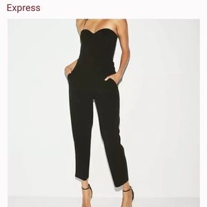 Express Black Strapless Sweetheart Jumpsuit - Size 6 (brand new, tags on)
